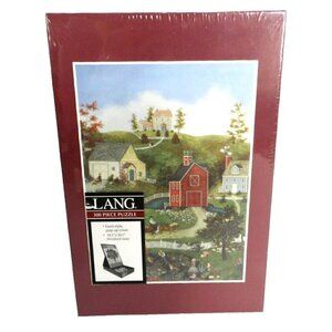 LANG Village on the Bay 300 piece puzzle LINDA NELSON STOCKS 14.5 x 20.5" NEW